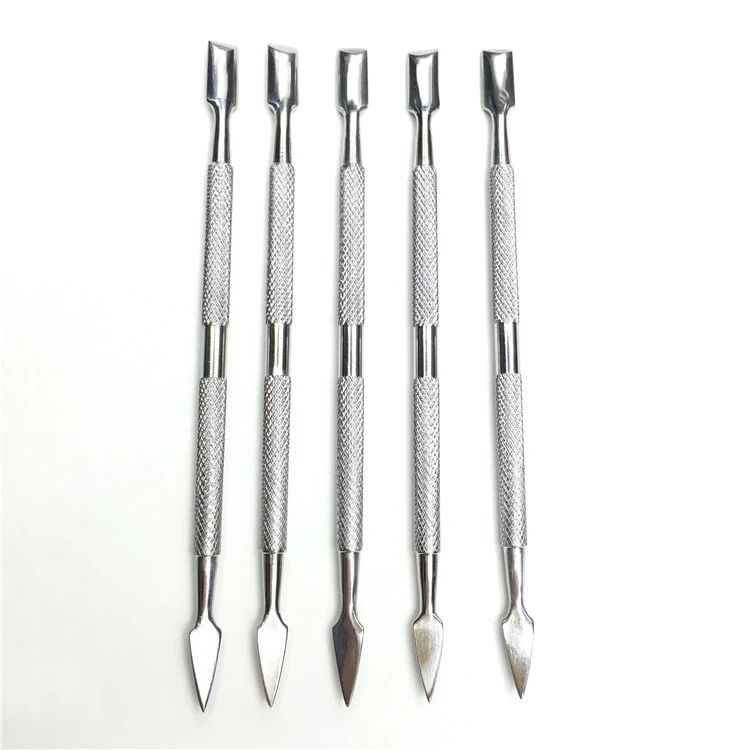 Wholesale Stainless Steel Metal Cuticle Pusher With Secure Grip Buy
