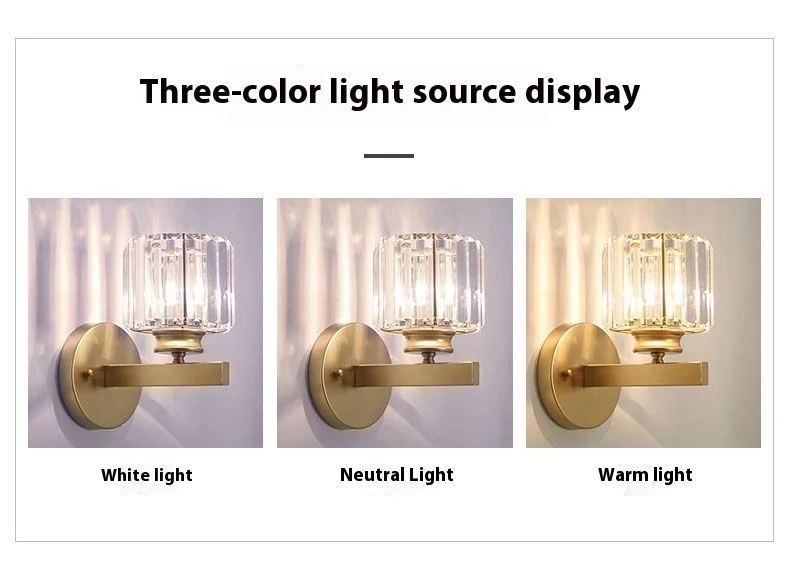 product modern minimalist crystal wall luxury led creative iron for bedroom bedside aisle hotel living room entrance background wall-21