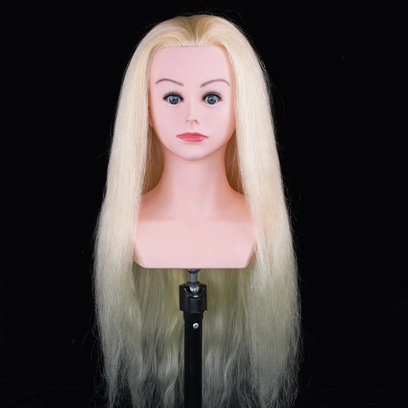 20 22 24 Inch 100human Hair Training Mannequin Head With Shoulders