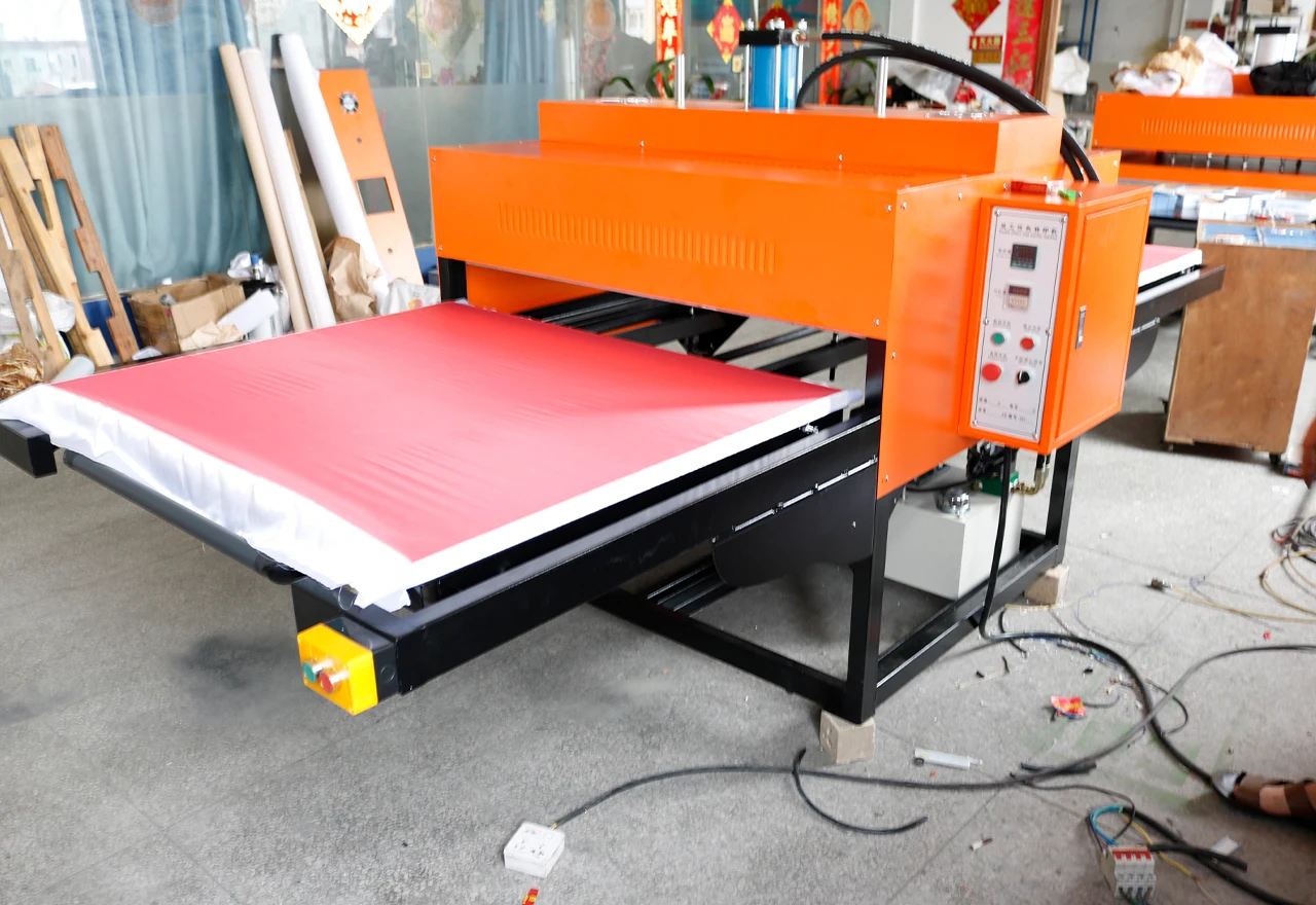 Big Size 100x120cm Hydraulic Heat Press Machines 2 Working Stations