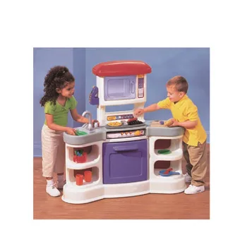 kids plastic play kitchen