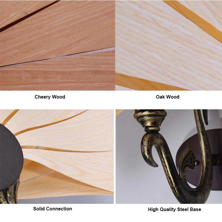 New design natural handmade wood rattan bamboo weaving sunflower E27 LED wall light