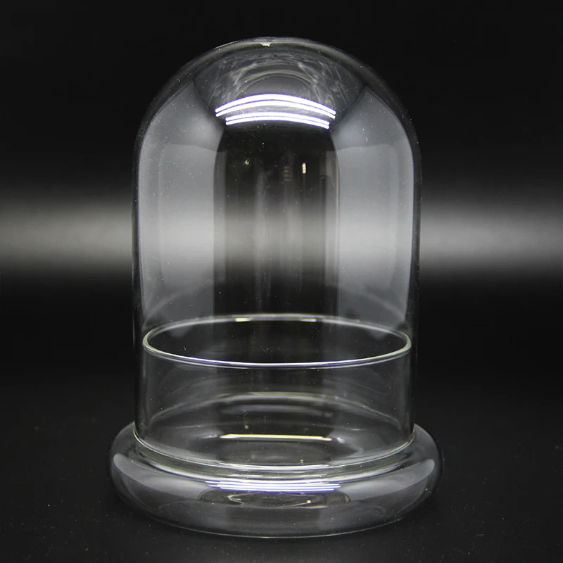 Стеклянный шар с крышкой сверху из боросиликатного стекла.