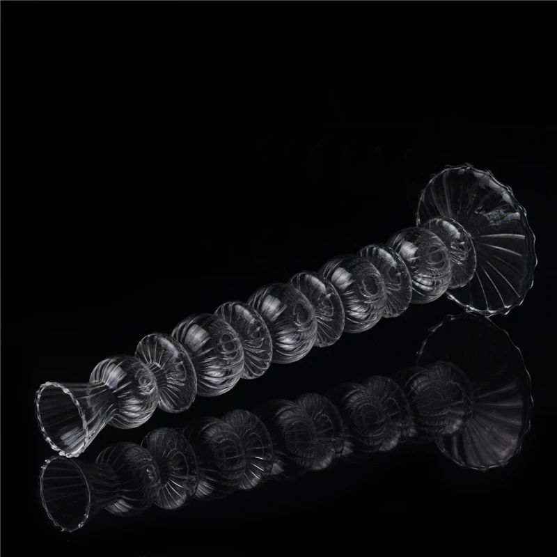 Wholesales clear glass candlestick borosilicate candle holder home decoration