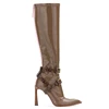 Slim High heel over Knee long Boots Pointed Toe Strappy buckles Woman over thigh high Boots women shoes for ladies girls