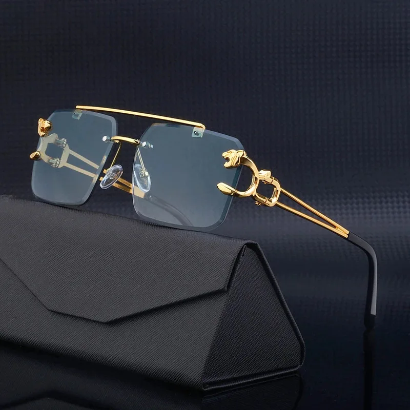 Shop Stylish Vintage Leopard Head Sunglasses with UV400  display picture 3