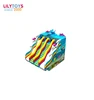 Factory price blue sea theme water park fish inflatable bouncer slide combo jumping castle with slide and pool