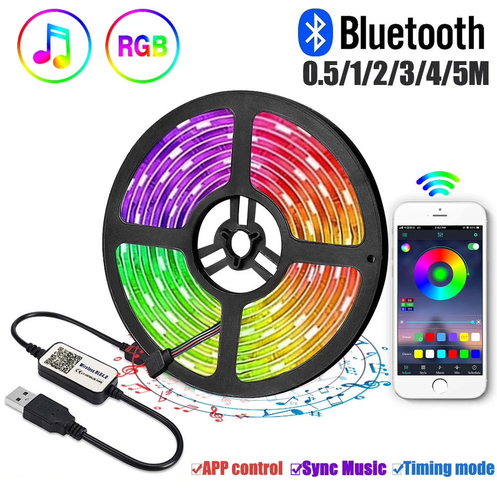 Wifi Wireless Smart Phone Controlled Waterproof 5050 RGB+CCT changing work alexa amazon and google assistant