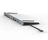Guangdong factory blueendless hc101 4K 1080P RJ45 VGA TF SD Card reader usb 3.0 hub 3.5mm audio 5gbps type c hub 10 in 1