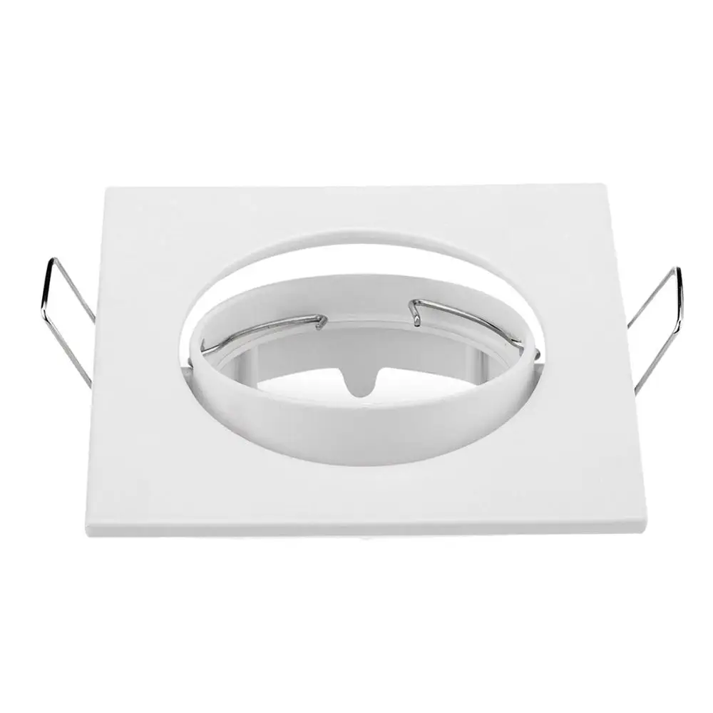 Square GU10 MR16 Downlight Frame Adjustable Ceiling Downlight Fixture Led Spot Housing