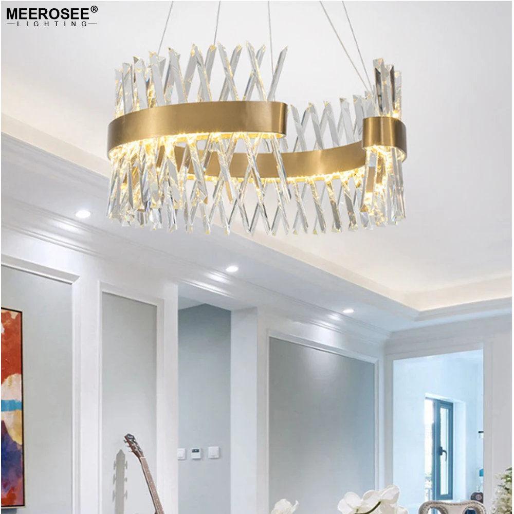 MEEROSEE Chandelier Crystal New Pendant Lighting Chandelier Modern Luxury Chandelier MD86700