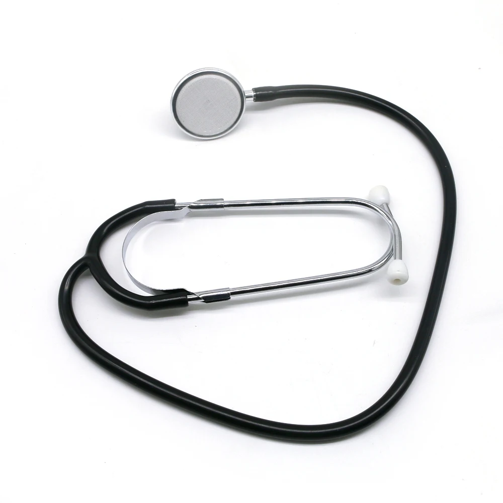 Medical Cardiology Use PVC Tube Aluminized Alloy Hospital Doctor Dual Head Stethoscope supplier