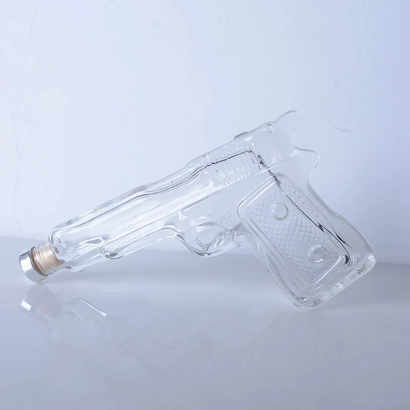 Pistol Gun Glass Wine Bottle 190ml Buy Gun Glass Wine Bottle 190ml
