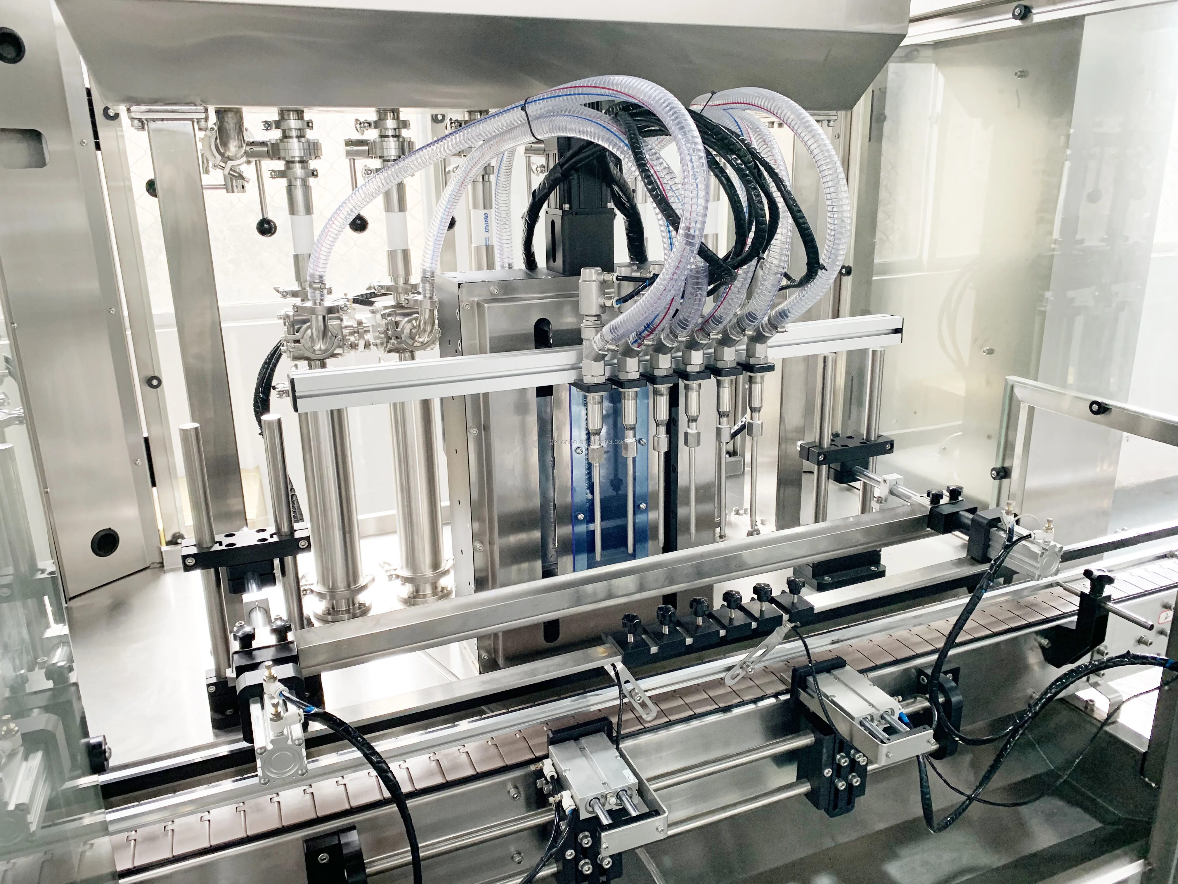 2头化妆品灌装机液体洗涤剂生产线头发洗发水填充剂