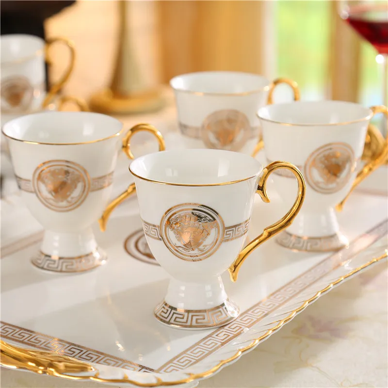 モデル 人気ロゴカスタムヨーロピアンセラミックシンプルアフタヌーンティーカップセット家庭用 Buy Popular Logo Custom