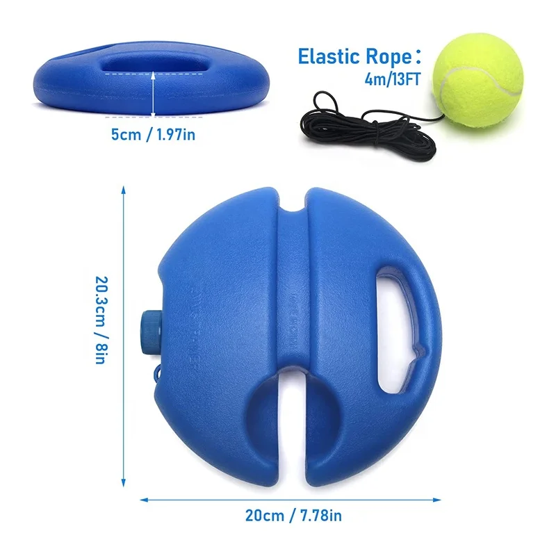Tennis Trainer Rebound Ball With Rope Solo Tennis Training Kit Portable Tennis Practice Rebound