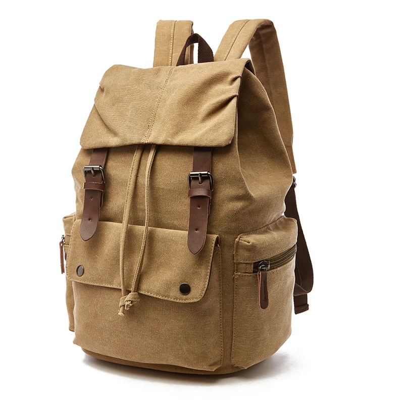 Wholesale Custom Canvas Backpacks Leisure Student Bag Backpack Bag ...