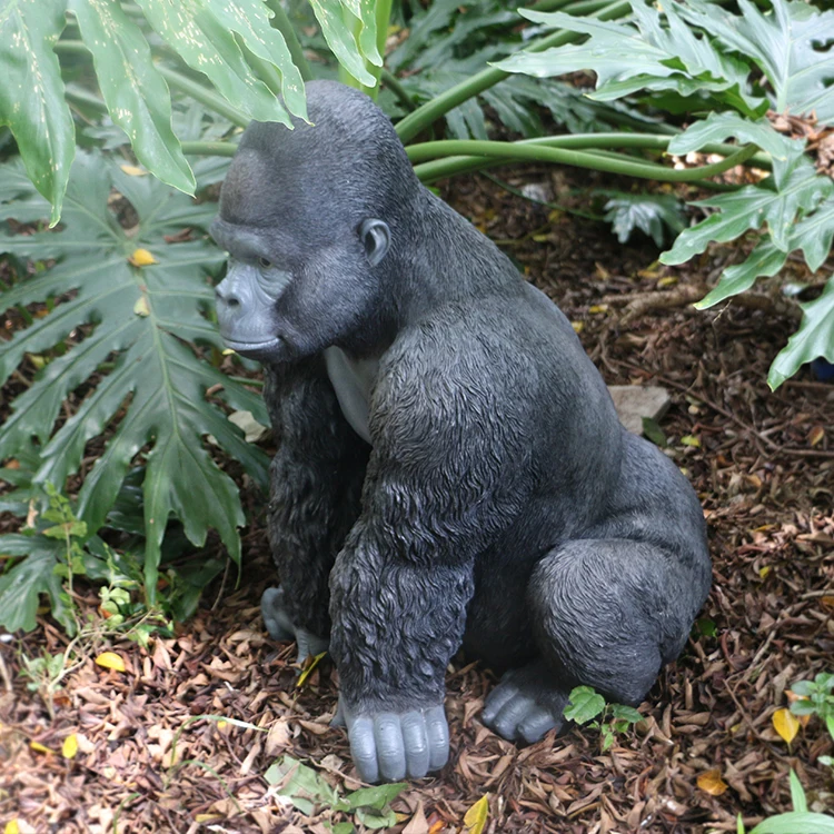 large resin gorilla statue