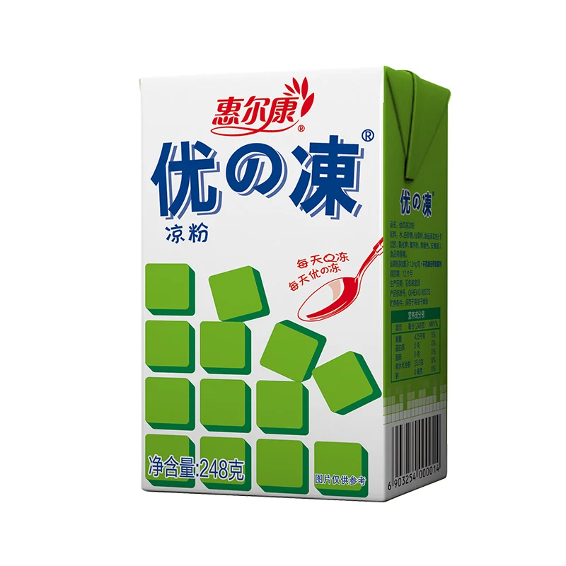 
Grass Jelly Ready to Eat Natural Asian Traditional Food Box Carton Konjac Sweet Dessert Grass Jelly Box 