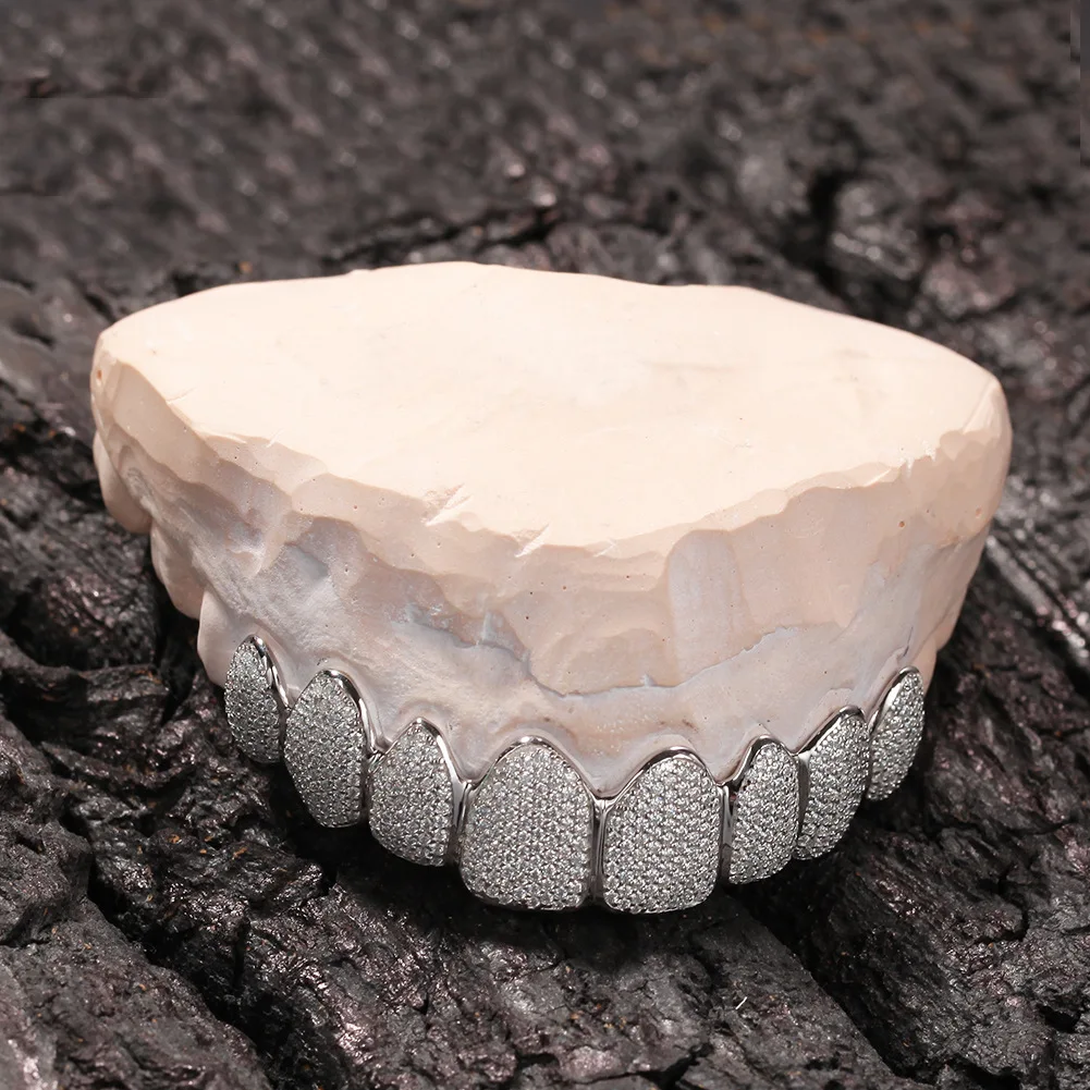 Custom Made Hip Hop Iced Out Gold Bust Down Silver Deep Permcut Vvs