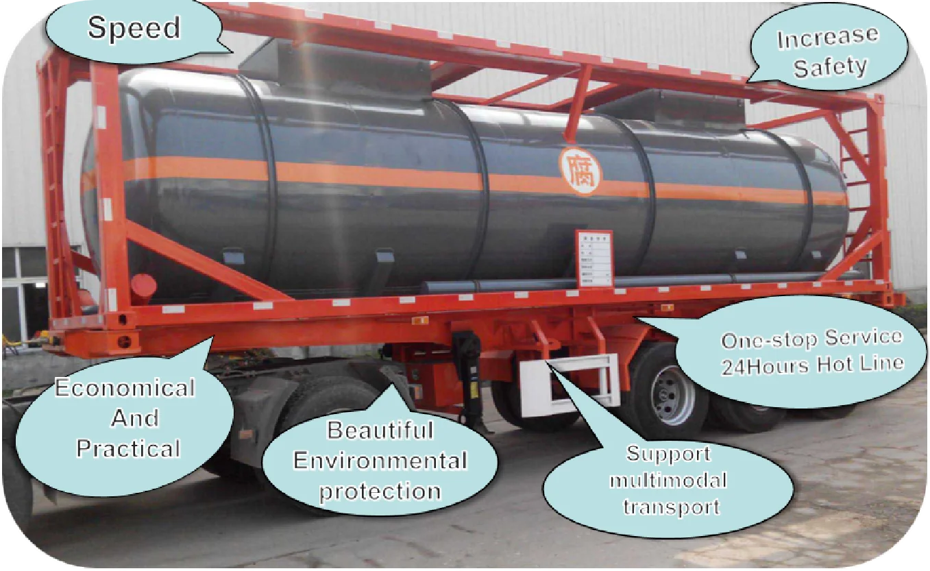 High Quality 20ft 20cbm Iso Nitric Acid 98 Pure Aluminum Tank