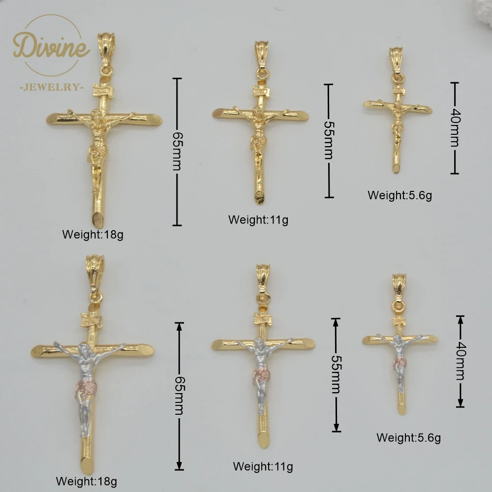 Christian Jewelry Various Sizes Design Simple For Mens Jesus Cross
