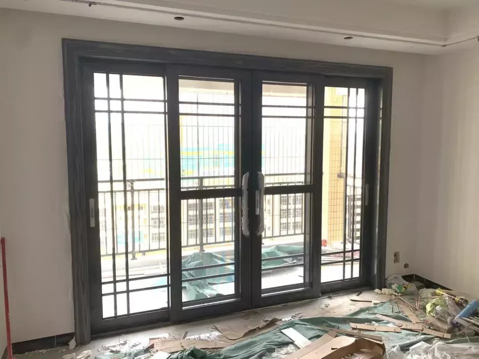 Aluminum Double Glass Sliding Door Buy Bifold Sliding Exterior Doors
