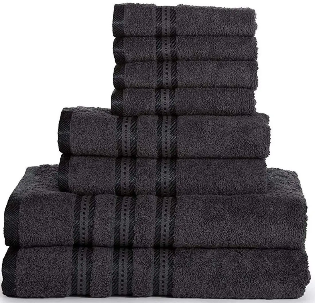 6 piece towel set cotton bath towel set hand towel set with custom logo