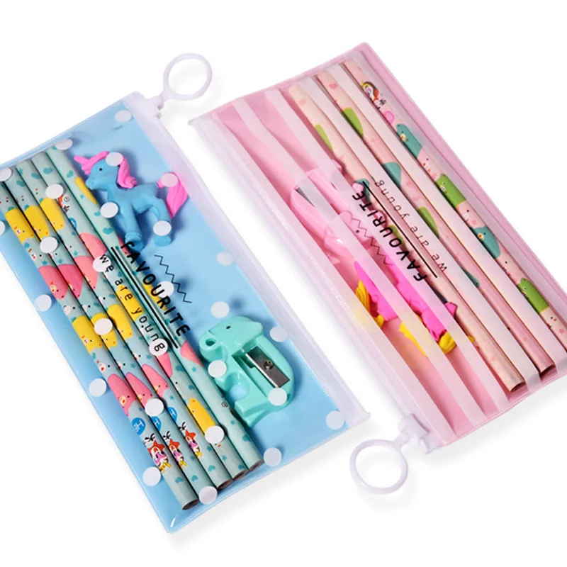 Hot Sale Cheap And Full Color Printing Stationery Back To School Kids Stationery Sets With Pvc Bag Buy School Kids Stationary Sets Hot Sale Cheap School Kids Stationary Sets Full Color Printing School