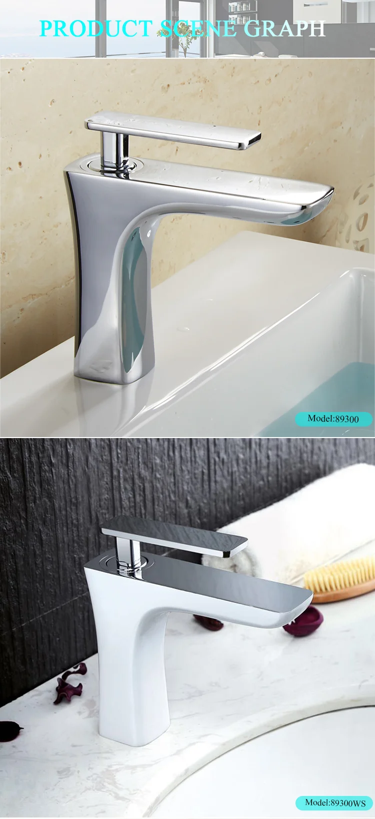 New Products On China Market White Painting Bathroom Basin Faucet