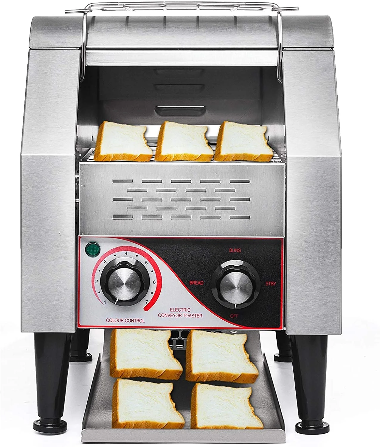 Commercial Electric Conveyor Toaster Hamburger Bun Bread Toast Oven Machine Buy Contact