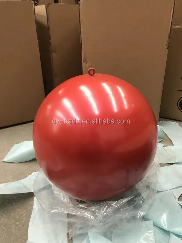 300mm red color plated stainless steel sphere ball