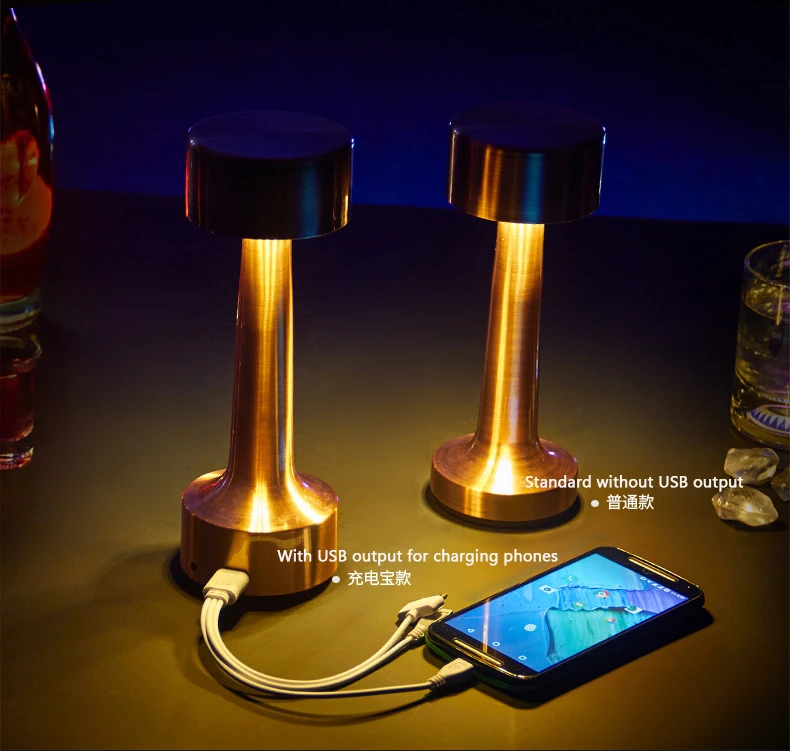 restaurant table lamp cordless