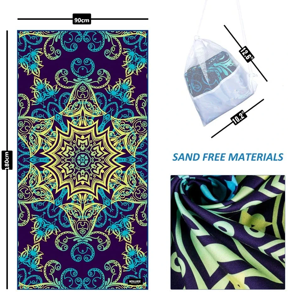 Double side printed beach towel 