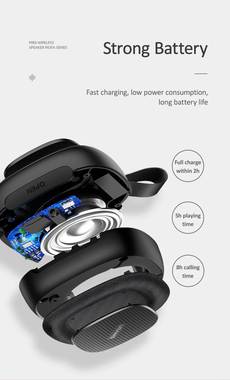 USAMS Mini and Portable Wireless Speaker Loudspeaker Hands-free Calling Wireless Speaker - ANKUX.COM