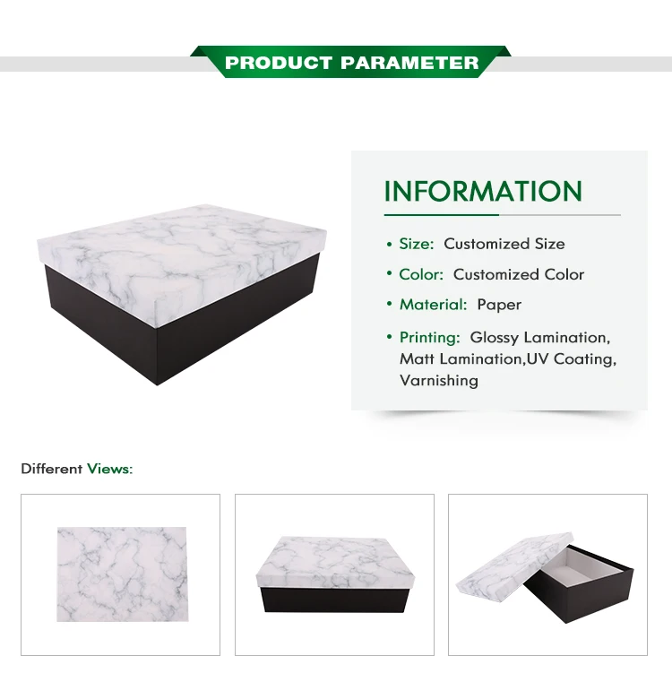 Big Fancy Black And White Marble Gift Box Set Buy Marble Gift Box