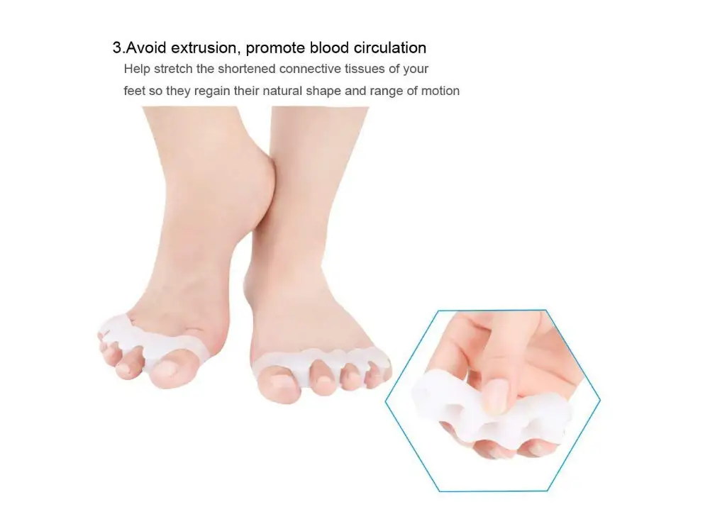 Hot Sale Gel Toe Separators And Bunion Spacers Finger Separator Buy
