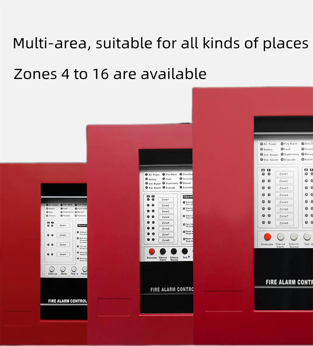 Conventional Intelligent Fighting Fire Alarm Control Panel 4/8/16 Zone