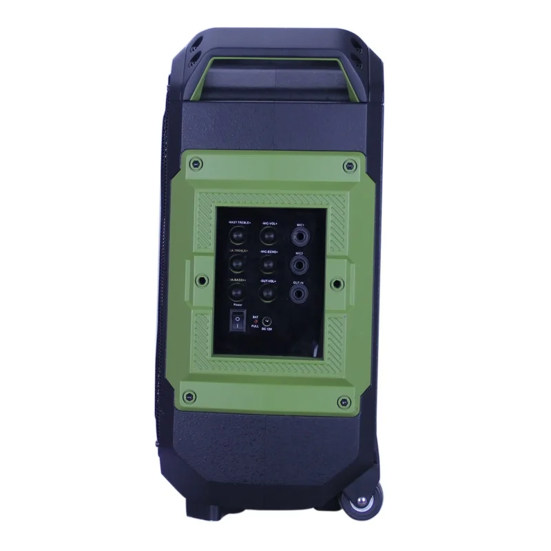 Tripod Stand Trolley Speaker With Usb Sd Card Bluetooth Colorful Light