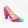 2019 custom high heel shoes Girl Party Pointed Toe Low Toe fancy sandal for girls Size 35-43