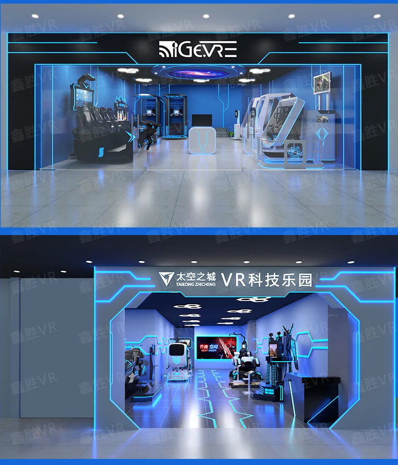 All-In-One 9D Theater VR Game Console Somatosensory Virtual Reality Equipment Double Simulation Experience Large Video Game