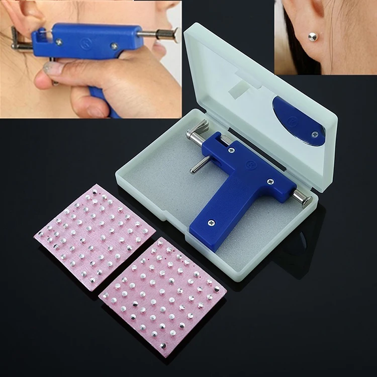 Professional Body Piercing Tool Kit Ear Nose Body Navel Piercing Gun ...