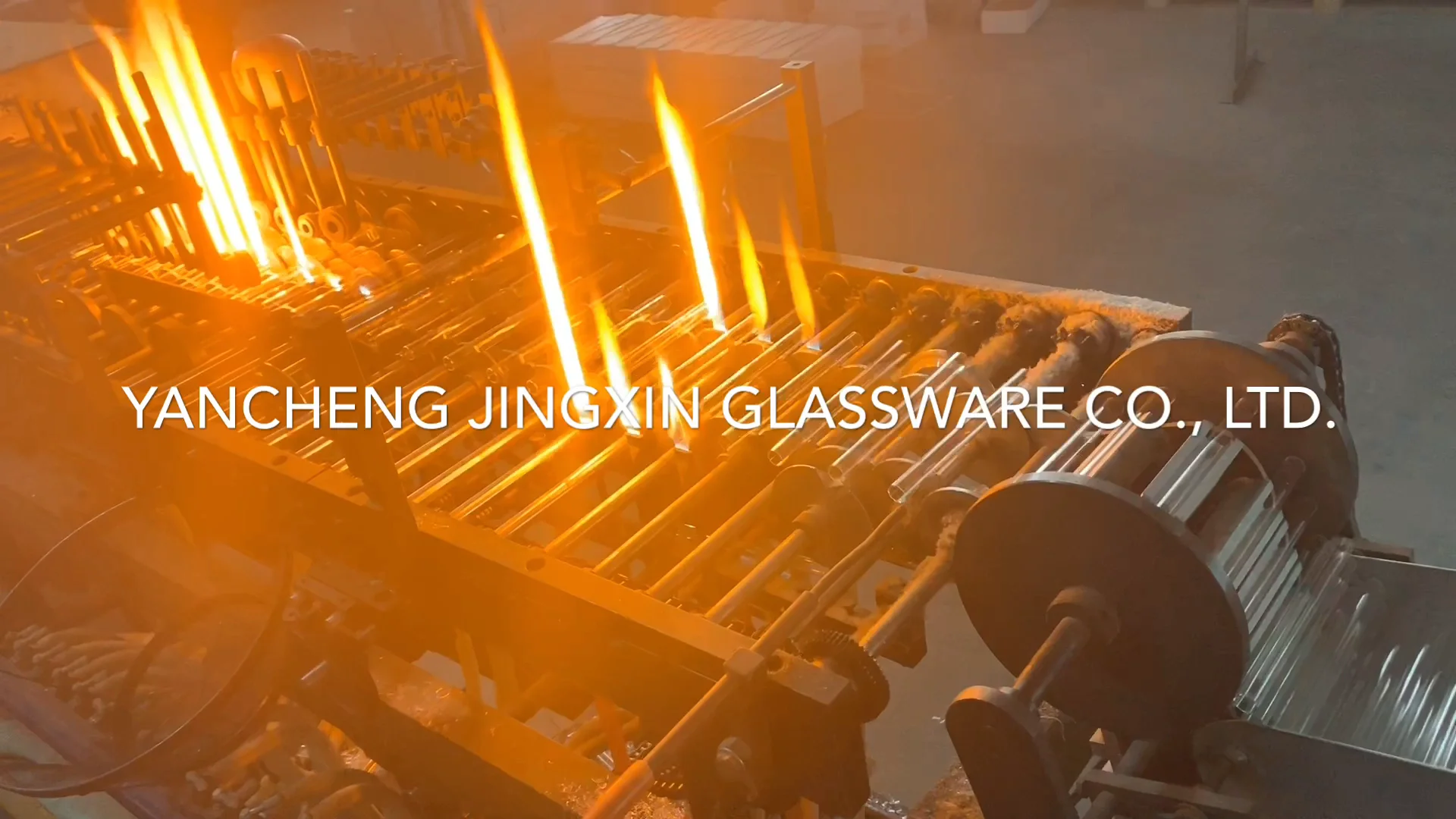 Handblown Round Clear Glass Cylinder Both Ended Open Tube Chimney