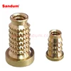 Heat-installed inserts with knurled vanes offer the high levels of pull-out and torque resistance