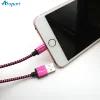 Mobile phone nylon usb cable high speed transmission data cable usb snake fast charging charger cord for iphone cable