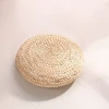 25 years factory custom round straw Woven Straw Seat Cushion Natural Straw Futon Pouf Ottoman Floor Seating Tatami Futon Stool