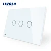 Livolo VL-C903IH-11/12/13/15 US Standard Dry Contact Port Neutral and Live Line for Fibaro Touch Reset Light Switch