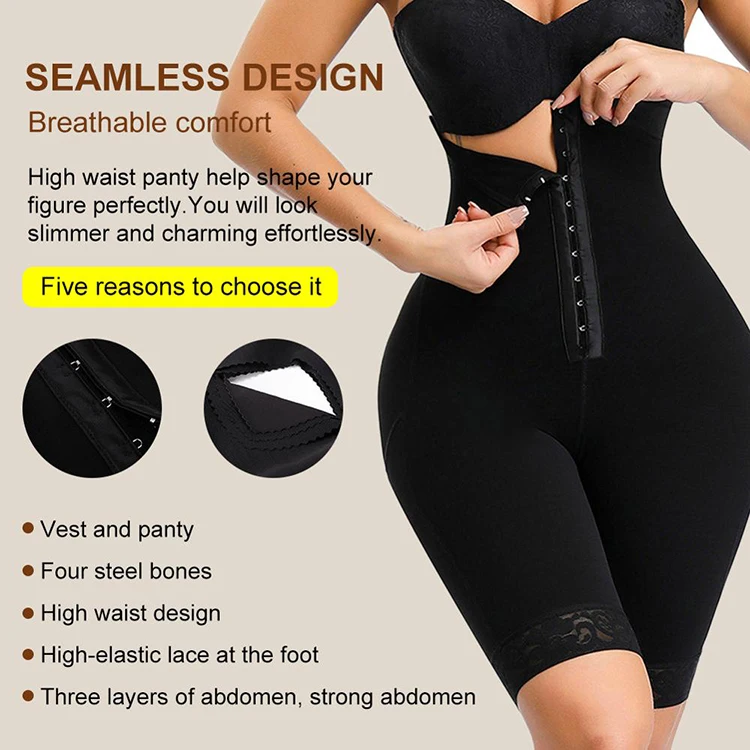 Better Nude Adjustable Straps Waist Tummy Control Weight Lose  Full Body Shapers Women