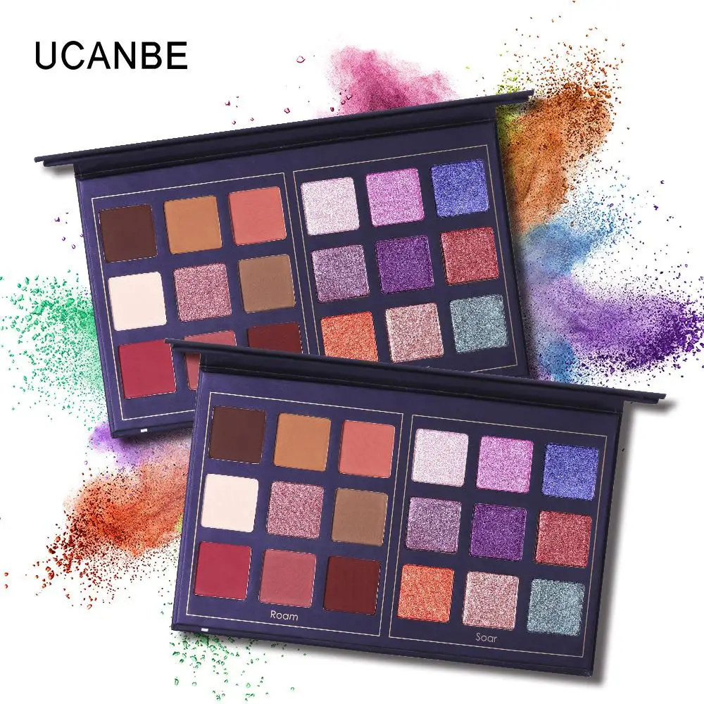 Ucanbe Wholesale Pressed Glitter 18 Colors New Eyeshadow Palettes 2020