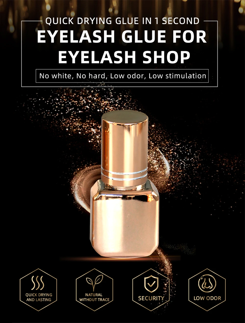 0.5s Eyelash Glue Oil Resistant Las Extension Glue Adhesive Private